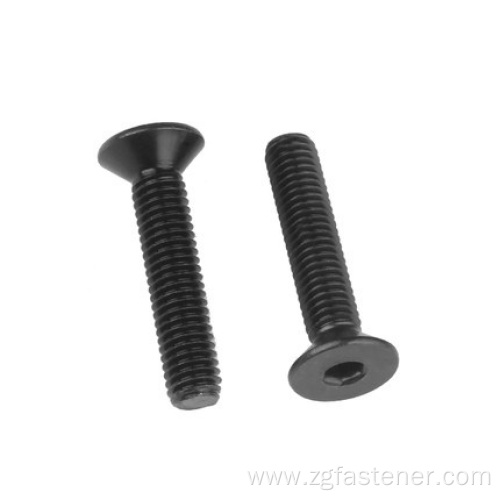 Black oxide grade 10.9 coating Hexagon socket countersunk head screw